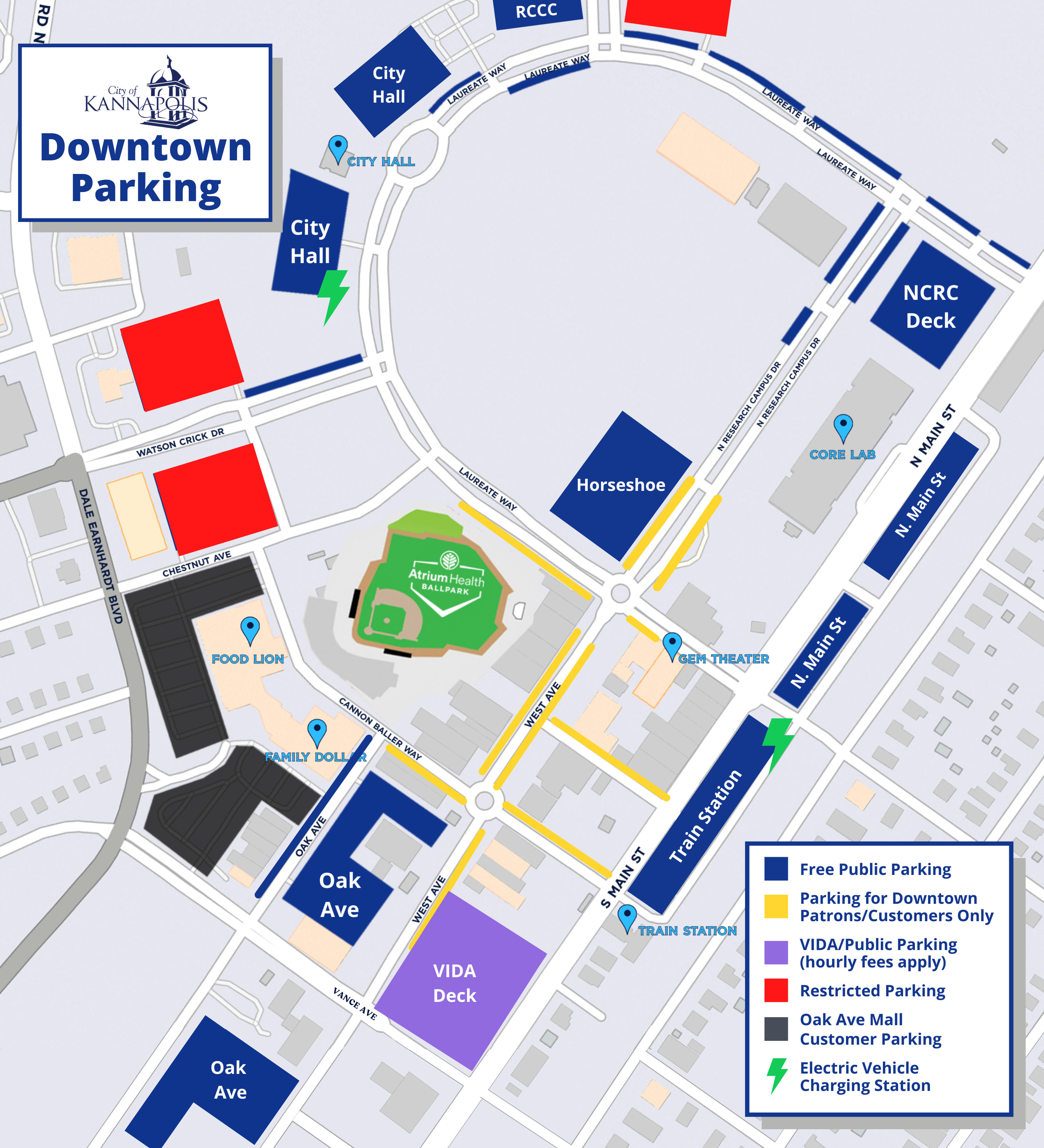 Downtown Parking Map - General 